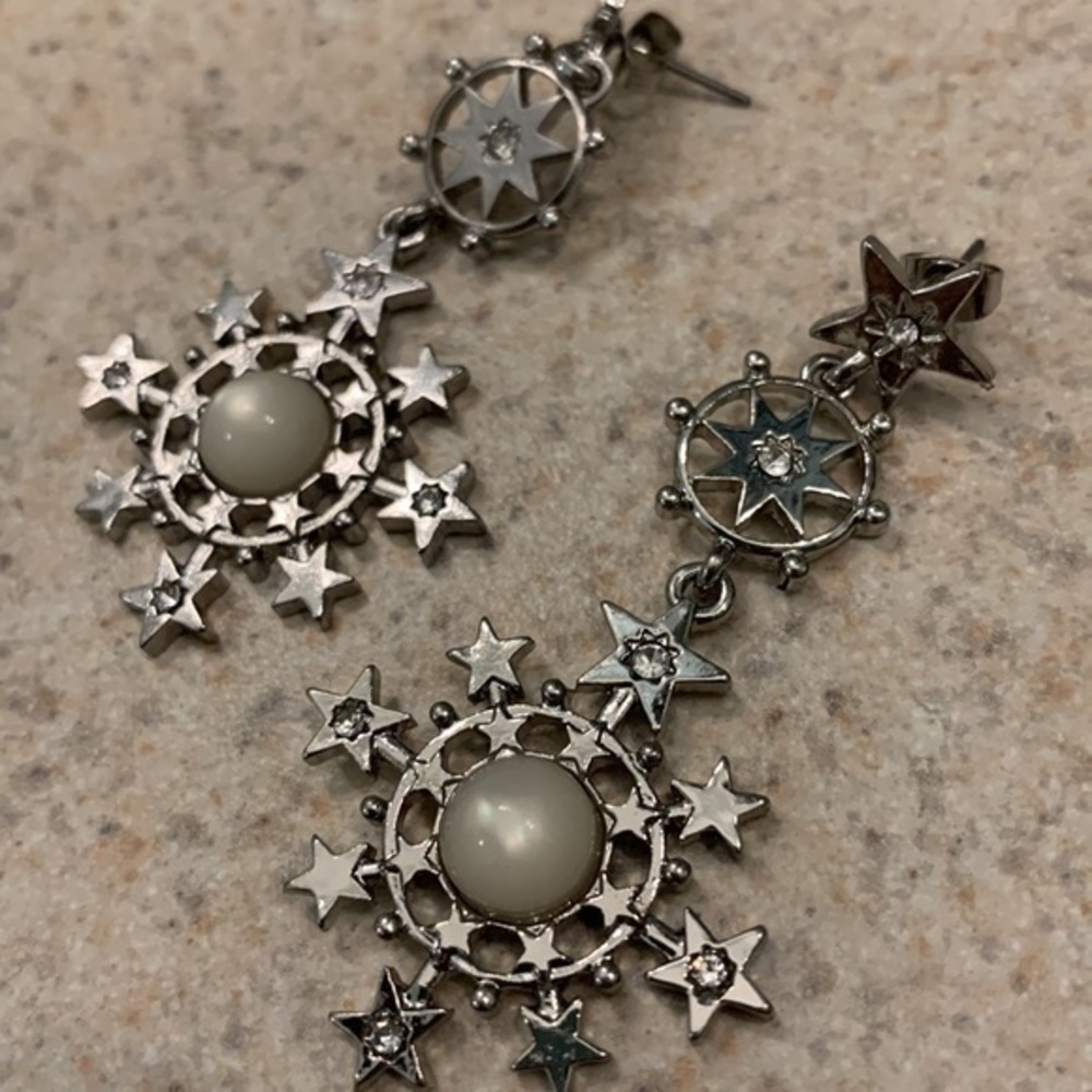 Large celestial earrings - Picture 3 of 3